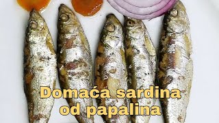 Domaća sardina od papalina iz zemljane šerpe [upl. by Emiolhs]