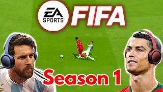 Messi amp Ronaldo play FIFA FULL SEASON 1 [upl. by Tager]