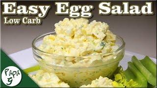 Low Carb Egg Salad Recipe  Keto [upl. by Ping976]