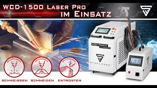 STAHLWERK LaserSchweißgerät WCD1500 im Härtetest  Schweißen  Schneiden – Entrosten [upl. by Atiuqer]