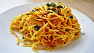 Rezept Spaghetti mit MozzarellaSauce und getrockneten Tomaten [upl. by Urion921]