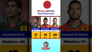 ⚽Morocco All Time Top 10 Goal Scorers⚽ [upl. by Akeret601]