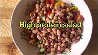 high protein bean salad in less than 15 minutes [upl. by Ardnasela]