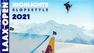 2021 Laax Open Slopestyle Highlights [upl. by Poyssick]