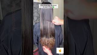 Frizz Free Hair At Home In 1 Time  Get Korean’s Straight HairSilky amp Smooth Hair Naturally shorts [upl. by Sotnas]