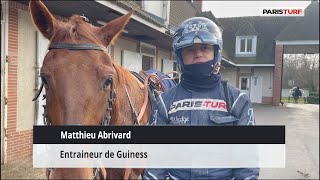 Matthieu Abrivard entraîneur de Guinness 1312 à Paris Vincennes [upl. by Ingamar]