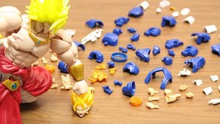 DRAGON BALL STOP MOTION VEGETTOVEGITO VS BROLY FIGURE RISE STANDARD PLASTIC MODEL [upl. by Aeriel302]