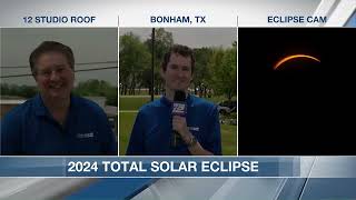 Brady Blackstock Live During Totality  KXII 2024 Eclipse Special [upl. by Lipps]