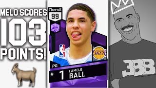 LAMELO BALL DROPS 103 POINTS in his LAST Highschool TOURNAMENT LaVar Ball Watching [upl. by Aronoel]