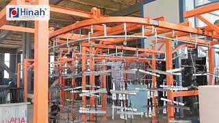 Automatic powder coating line in Kyrgyzstan [upl. by Rocco]