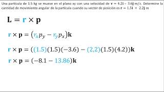 Física  Cantidad de movimiento angular Ejemplo 2 [upl. by Mundy482]