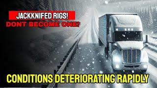 Snowstorm Survival Truckers Winter Forecast for Dangerous Roads [upl. by Sadira]