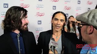 Zahn McClarnon quotHanzee Dentquot at FX’s Fargo Red Carpet Premiere Event FargoFX [upl. by Shriver]