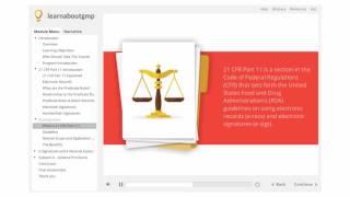 21 CFR Part 11 Introduction  Online Course [upl. by Osrick]