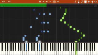 James Scott  Frog Legs Rag 1906 Synthesia Piano Tutorial [upl. by Ralf113]