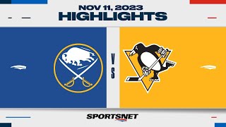 NHL Highlights  Sabres vs Penguins  November 11 2023 [upl. by Ainnet96]