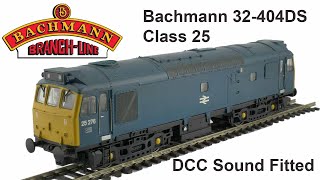 Bachmann 32404DS Class 25 DCC sound Moving off before it releases the brakes when sound on [upl. by Ettenahc438]