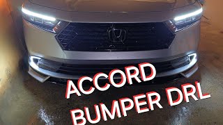 2324 ACCORD DRL BUMPER LIGHTS INSTALL [upl. by Eimmit]