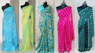 Simple Plain Daily Home Wear Most Beautiful Saree Design Collections With Price [upl. by Venable]