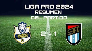 VARGAS TORRES VS 9 DE OCTUBRE  2  1  I RESUMEN DEL PARTIDO Y GOLES I LIGA PRO SERIE B [upl. by Tini811]