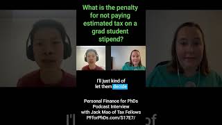 What Is the Penalty for Not Paying Estimated Tax on a Grad Student Stipend [upl. by Fanestil]