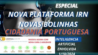 NOVA PLATAFORMA NACIONALIDADE PORTUGUESA IRN [upl. by Nessah]