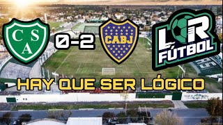 EN EL FÚTBOL HAY QUE SER LÓGICO Sarmiento 02 Boca [upl. by Gwennie]