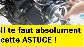 EXTRAIRE FACILEMENT LE VARIATEUR DUN MOTEUR 50CC MOTO SANS BLOQUE PISTON [upl. by Amahcen]