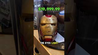 20000 IRON MAN helmet signed by Robert Downey Jr [upl. by Ahsima791]