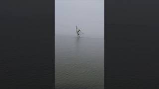 A few shots in the Balaton fog  Old School Windsurf Session 4 Fonyód [upl. by Anitsrhc]