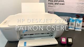 HP deskjet 2320 patron cseréje nyomtató toner kellékanyag patron besttoner [upl. by Lewap119]