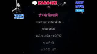 Maya pirati trishna gurung karaoke track with lyrics karaoke Nepal [upl. by Delastre]