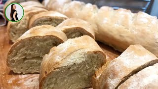 Baguette selber backen  Knusprig Luftig und sehr Lecker  einfaches Rezept [upl. by Annod]