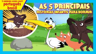 5 principais histórias infantis para dormir  Histórias infantis Histórias para crianças  Kids hut [upl. by Rambow536]