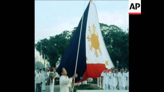 SYND 13 6 77 PRESIDENT MARCOS LEADS INDEPENDENCE CELEBRATIONS [upl. by Notniuqal956]