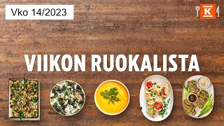 Viikon 14 ruokalista  Katso nopeat vinkit  KRuoka [upl. by Leela]