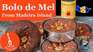 Bolo de Mel  600 Year Old Dessert from Madeira Island Portugal [upl. by Lledo]