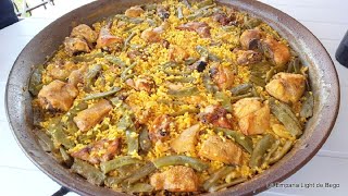 Receta de Paella Valenciana Paso a Paso A la leña [upl. by Rubel]