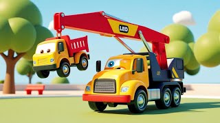 Leo’s friend crane with a metal wracking ball to distroy house🏘️  kids rhyme [upl. by Zehc]