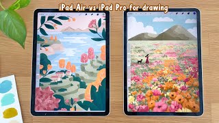 iPad Air vs iPad Pro for Drawing and PROCREATE  Which Should You Choose [upl. by Bertie]