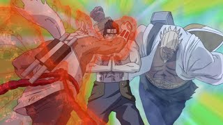 Killer Bee e Raikage vs Kisame  Naruto Shippuden [upl. by Yllop]