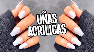 COMO HACER UÑAS ACRILICAS PARA PRINCIPIANTES ❤️CON Y SIN TIPS  Tutoriales Belen [upl. by Moor]