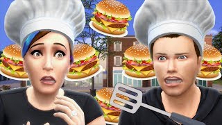 Sims4 Lauren amp Bobby Open a Burger Restaurant [upl. by Ibrik]