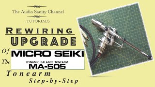 Micro Seiki MA505 Wiring Upgrade [upl. by Wehner694]