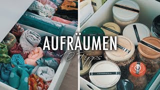 10 TIPPS zum AUFRÄUMEN amp AUSMISTEN  Motivation amp Hacks  SNUKIEFUL [upl. by Naillimxam]