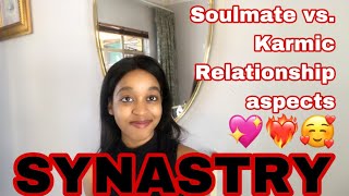 Soulmate vs Karmic relationship aspects in Synastry [upl. by Luemas199]