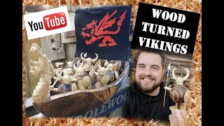 Woodturning Toy Vikings [upl. by Rhianna]