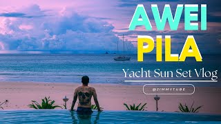 Awei pila Yacht Tour  Sunset Vlog  မြန်မာနိုင်ငံရဲ့ တစ်ခုတည်းသော ရွက်လှေ ခရီးစဉ် [upl. by Marzi460]