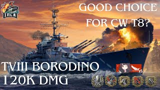 BORODINO IN SEPTEMBER 2024 120K DMG worldofwarshipsreplays wowsreplays worldofwarships [upl. by Yseulte]