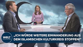 DUELL DES TAGES Gehört der Islam zu Deutschland Thilo Sarazzin und Jacques Schuster im Gespräch [upl. by Kakalina705]